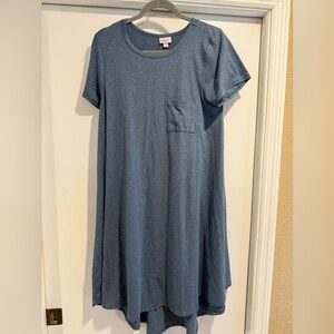 LuLaRoe Blue Midi Dress